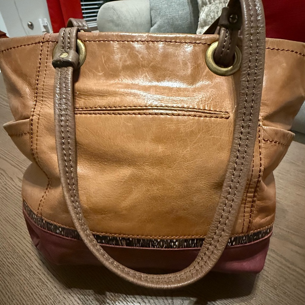 The SAK Brown Leather Shoulder Bag - Picture 2 of 7